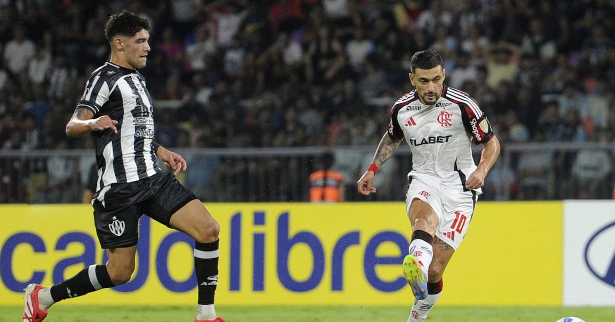 Arrascaeta marca o gol do Flamengo em partida decisiva. Reprodução: R7