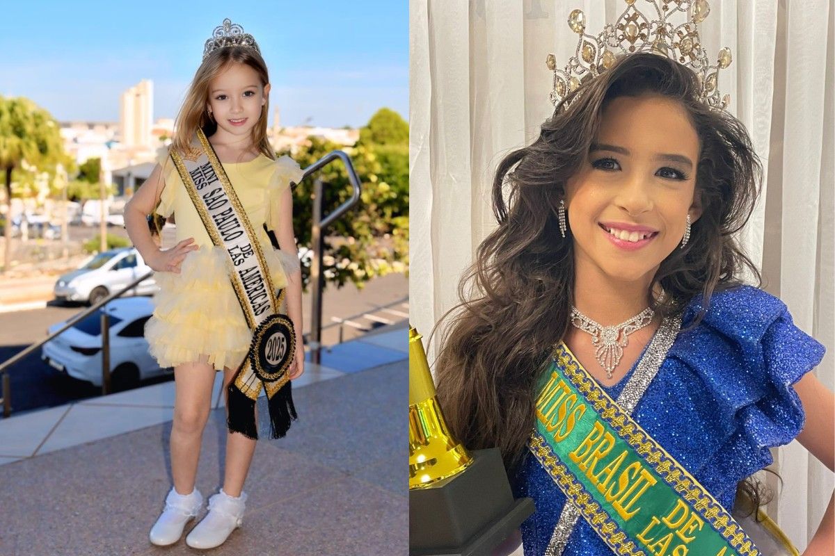 Duas meninas do interior de SP conquistam coroas no Miss Brasil de Las Américas 2026. Legenda da imagem. Reprodução: Retorno do item 11
