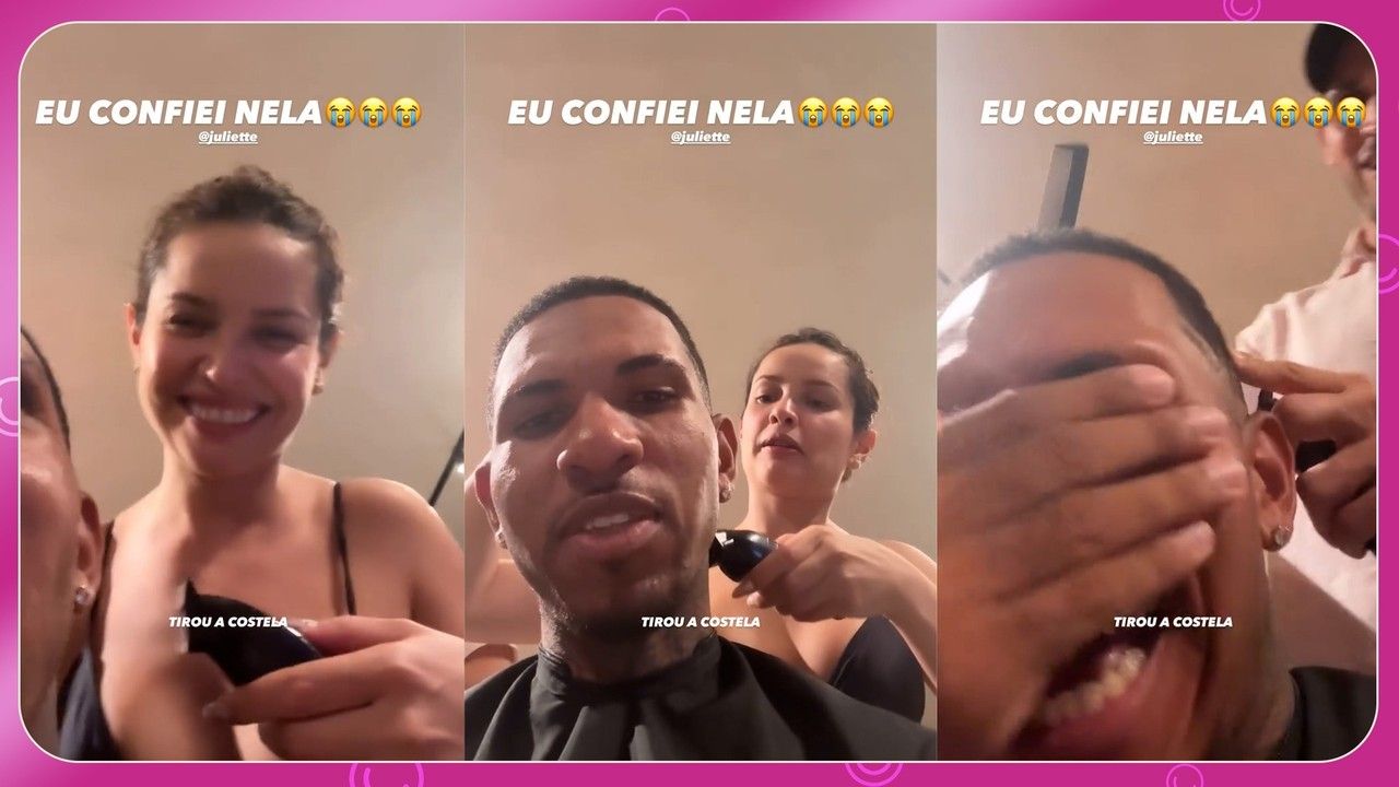 Juliette surpreende ao cortar cabelo de J. Eskine