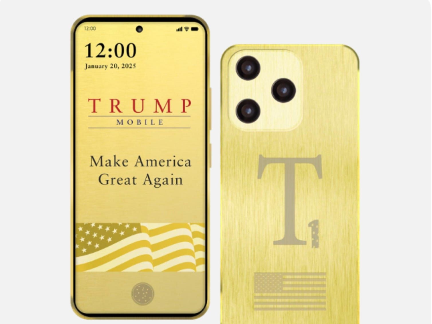 Suposto telefone de Trump prometido para agosto ainda não foi lançado.. Reprodução: Businessinsider