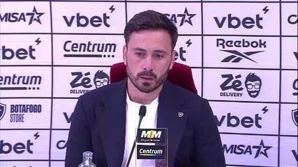 Davide destaca ambiente protegido no Botafogo amid polêmicas da SAF. Reprodução: Globo