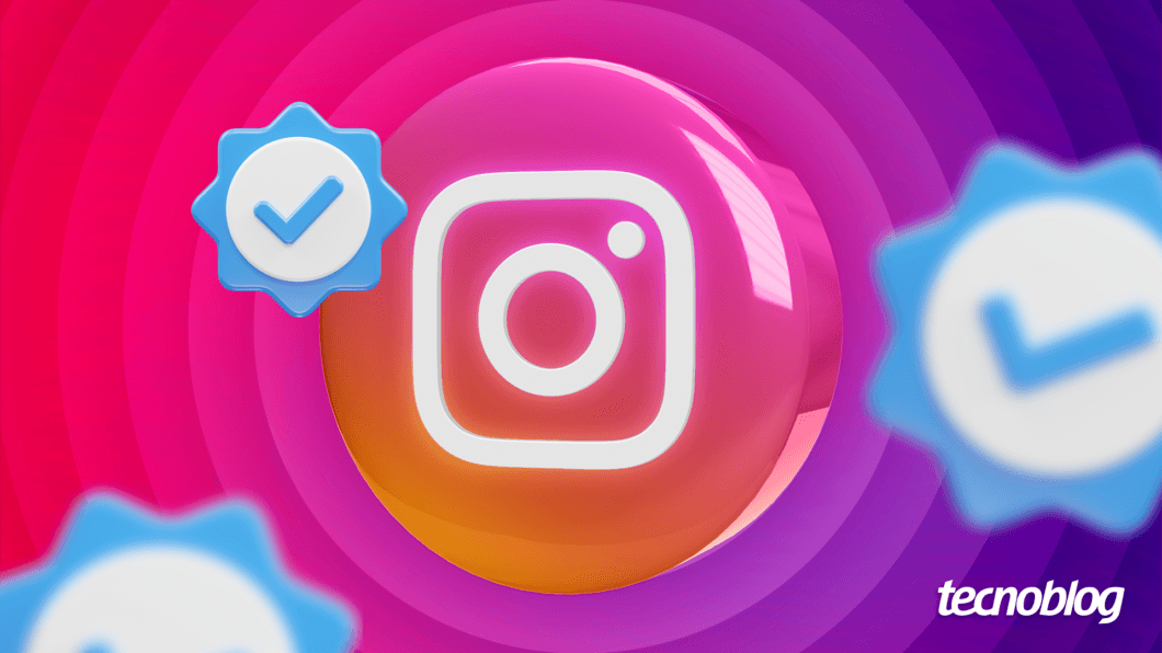 Instagram com selo azul de verificado: Meta Verified em fase de testes. Reprodução: Retorno do item 11