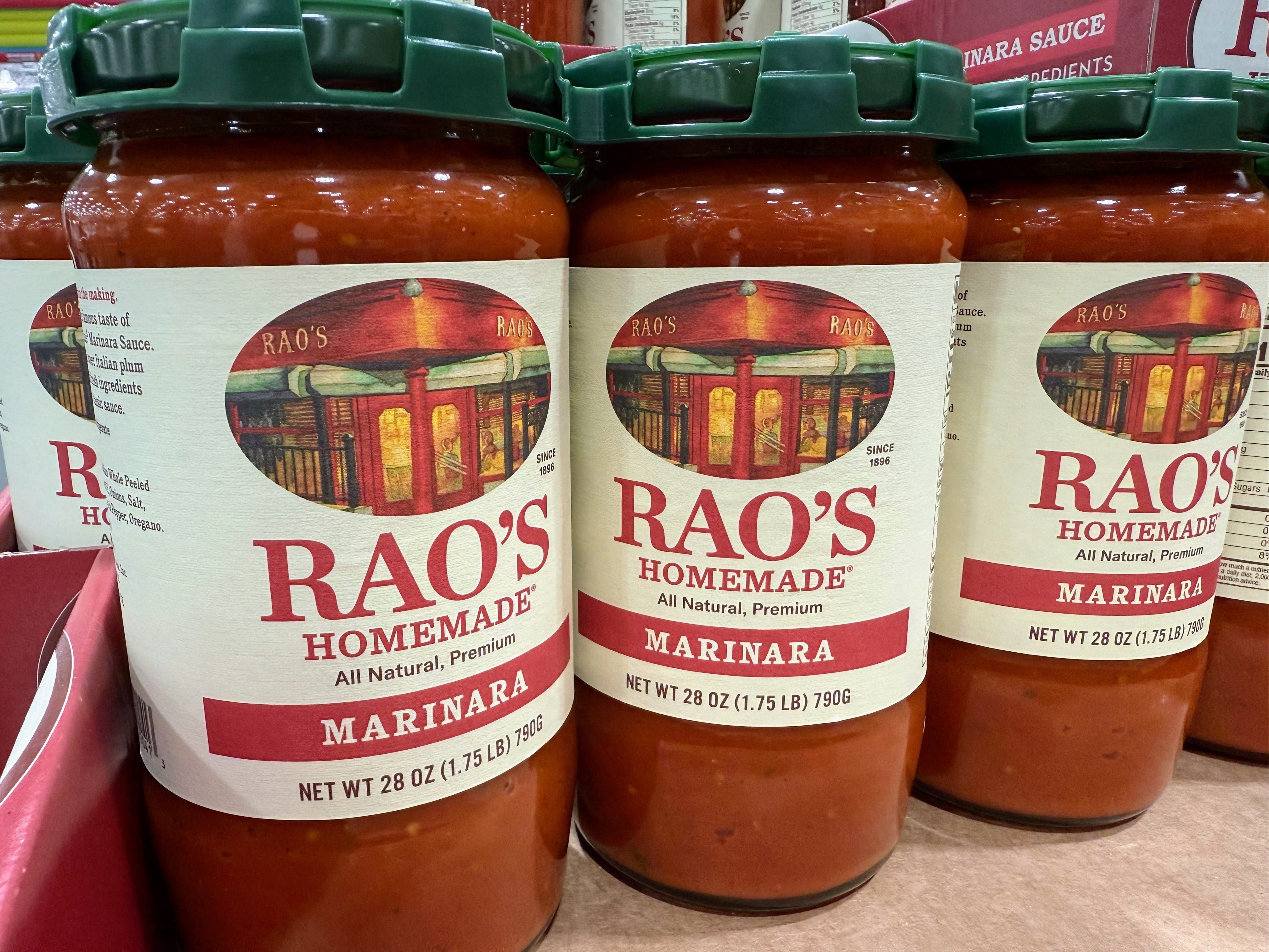 Rao's marinara sauce é um dos favoritos para refeições rápidas em família. Legenda da imagem. Reprodução: Theresa Meeker Pickett