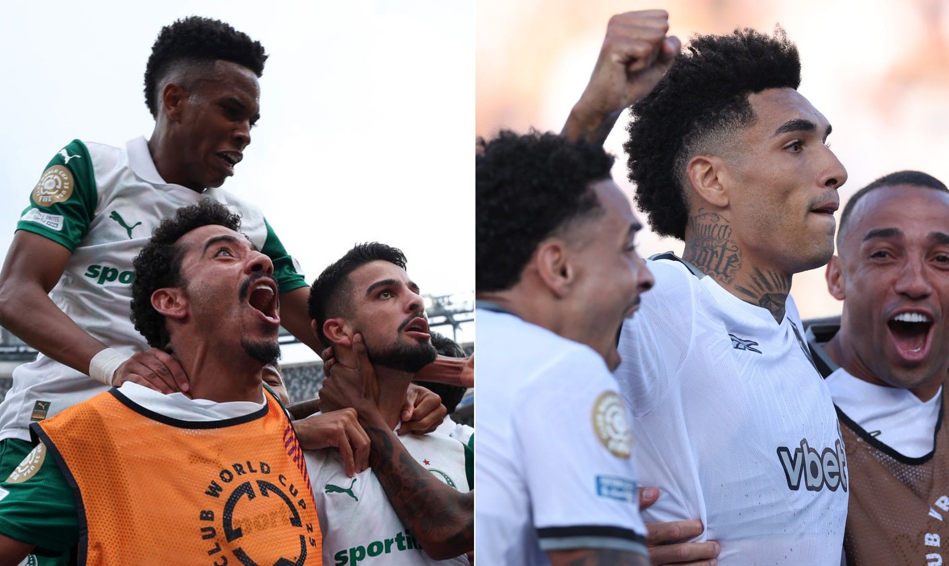 Palmeiras e Botafogo se enfrentam nas oitavas de final da Copa do Mundo de Clubes.; Reprodução: Globo