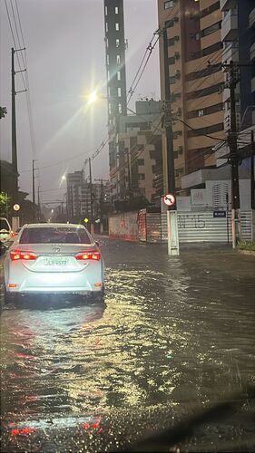 Alagamentos afetam Maceió após aviso de chuvas intensas para 55 cidades de Alagoas. Reprodução: Redação