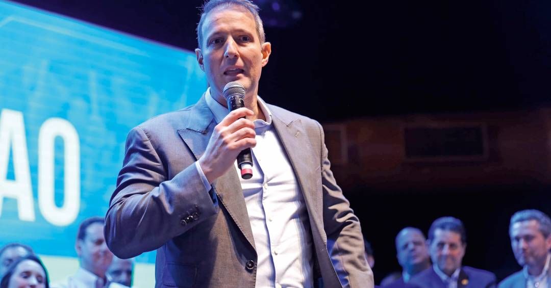 Derrite discute o PL Antifacção com o secretário-executivo do Ministério da Justiça. Legenda da imagem. Reprodução: Retorno do item 11