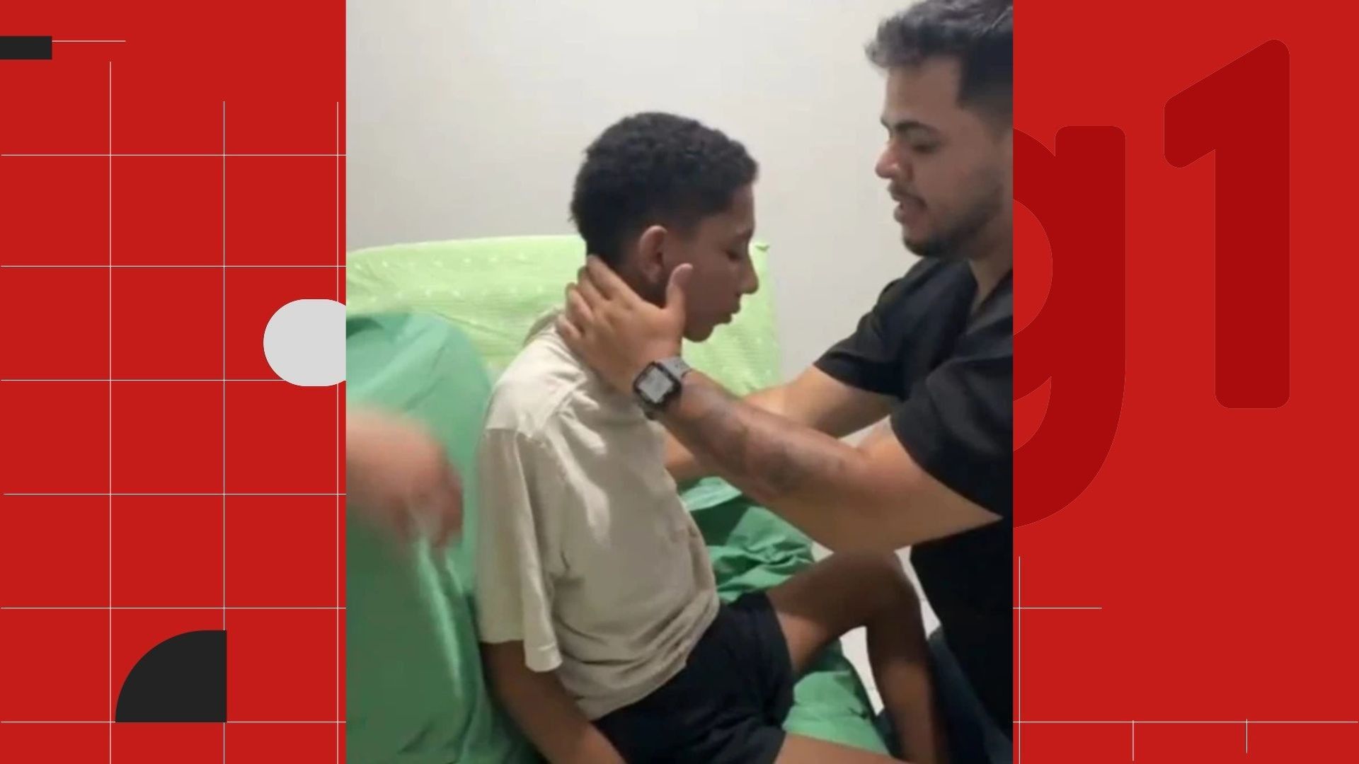 Jovem recupera-se após 31 dias internado na UTI devido a incidente em praia. Reprodução: Globo