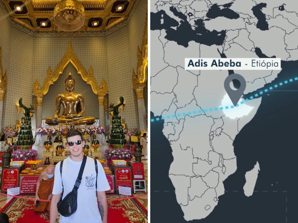 Campineiro tenta voltar ao Brasil via Etiópia após voo cancelado. Reprodução: G1