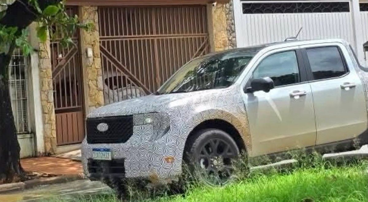 Ford Maverick 2025 é flagrada no Brasil com novo design
