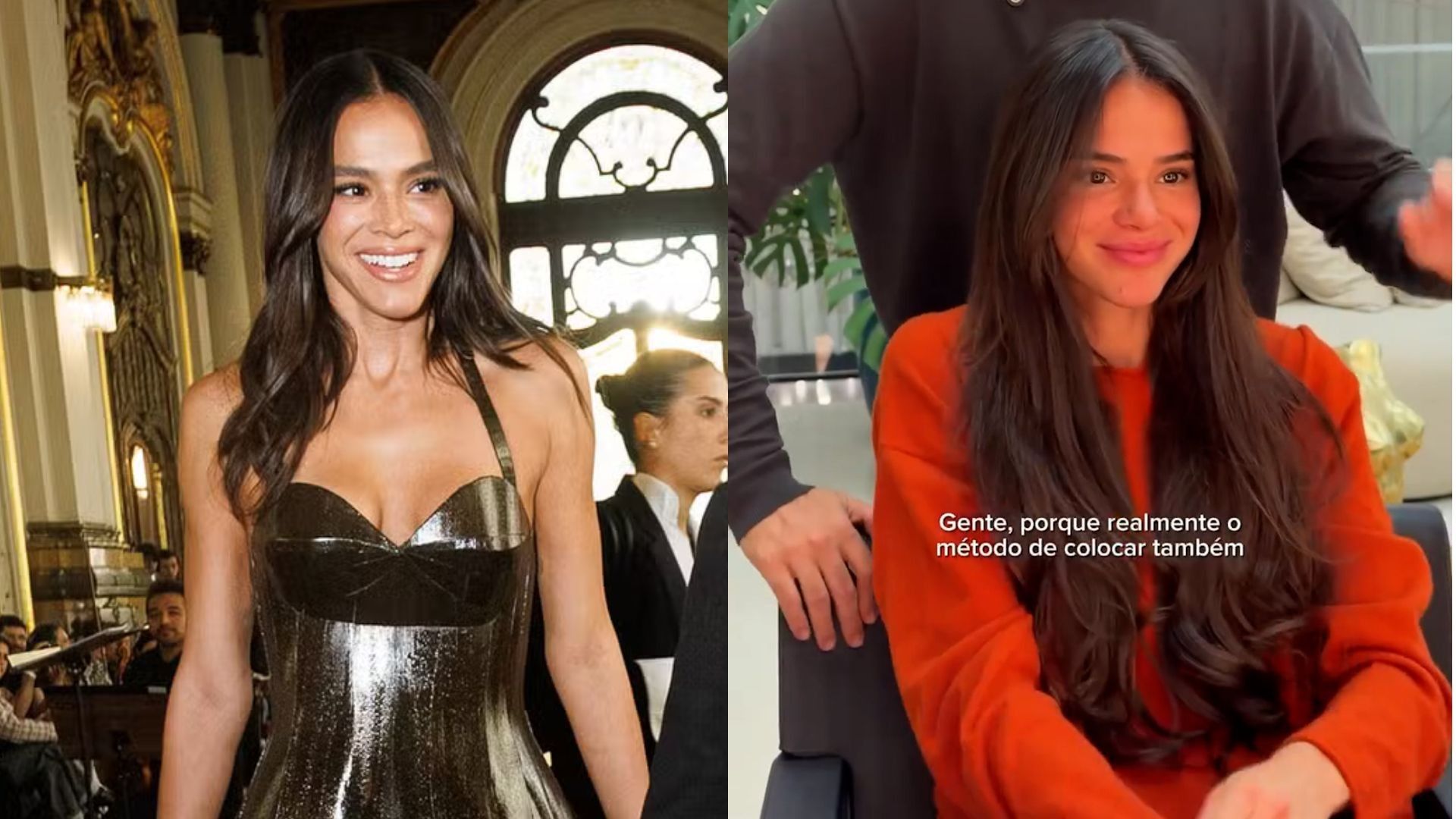 Bruna Marquezine exibe visual sereia com novo comprimento dos fios. Reprodução: Gshow