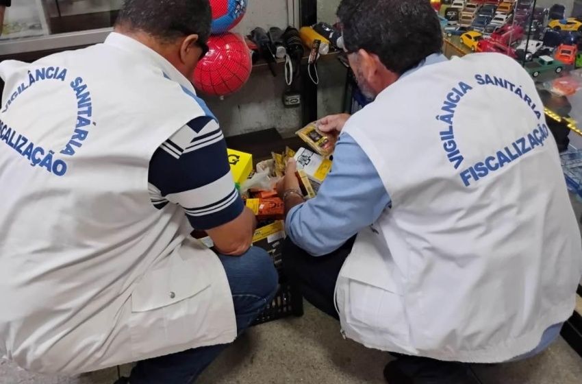 Apreensão de dois mil vapes em operação conjunta da Vigilância Sanitária em Maceió. Reprodução: Redação*