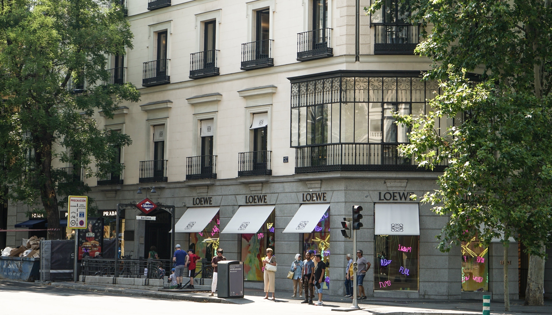 Avenida Serrano em Madrid, uma das áreas onde residem altos rendimentos. Reprodução: El País