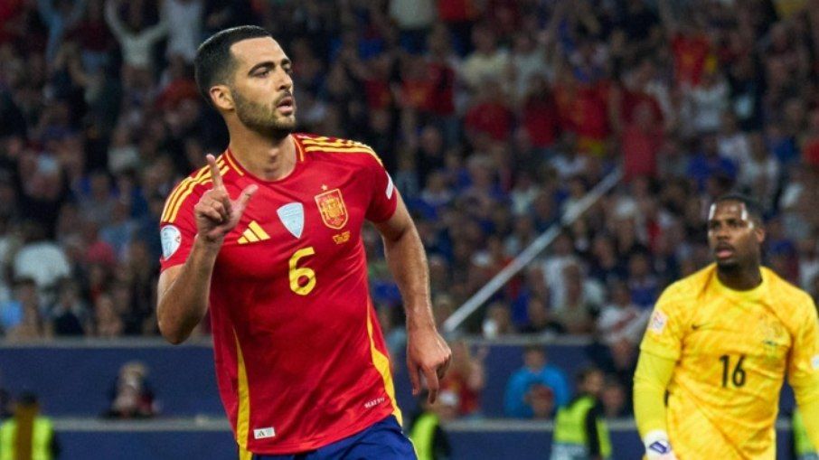 Espanha vence França por 5 a 4 e garante vaga na final da Nations League. Reprodução: ESPN