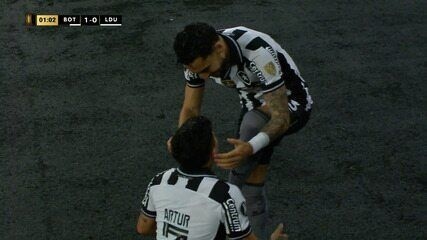 Botafogo vence a LDU por 1 a 0 nas oitavas da Libertadores; Legenda da imagem. Reprodução: Globo