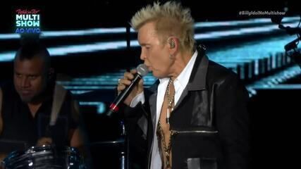 Billy Idol retorna ao Brasil com turnê em novembro de 2025.; Reprodução: Globo