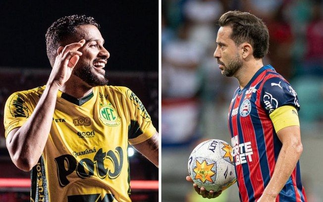 Reinaldo (Mirassol) e Everton Ribeiro (Bahia) são destaques do confronto. Legenda da imagem. Reprodução: iG