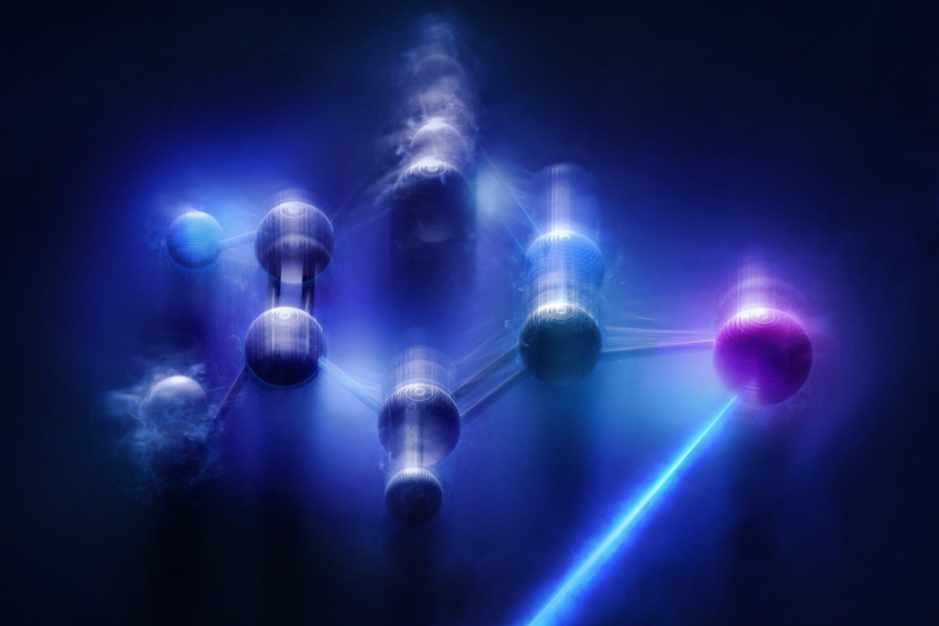 Visualização de flutuações quânticas, revelando o mundo microscópico. Reprodução: Gizmodo