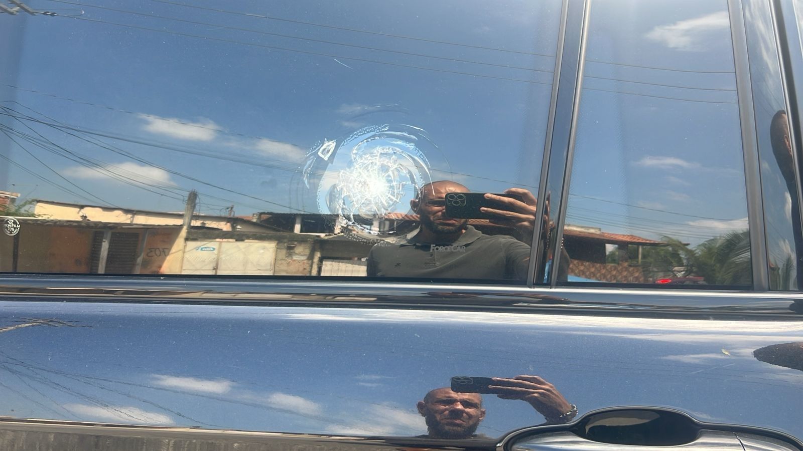 Deputado Sargento Portugal comenta sobre tentativa de ataque enquanto se dirigia a projeto social.; Reprodução: Globo