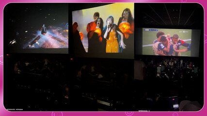 Eventos esportivos e shows atraem novos públicos para o cinema, ampliando a experiência coletiva. Reprodução: Retorno do item 11