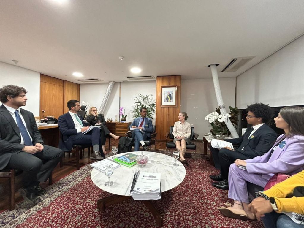 Manifestantes apoiam projeto de lei ao lado do ex-presidente Jair Bolsonaro em Brasília. Reprodução: CNN Brasil