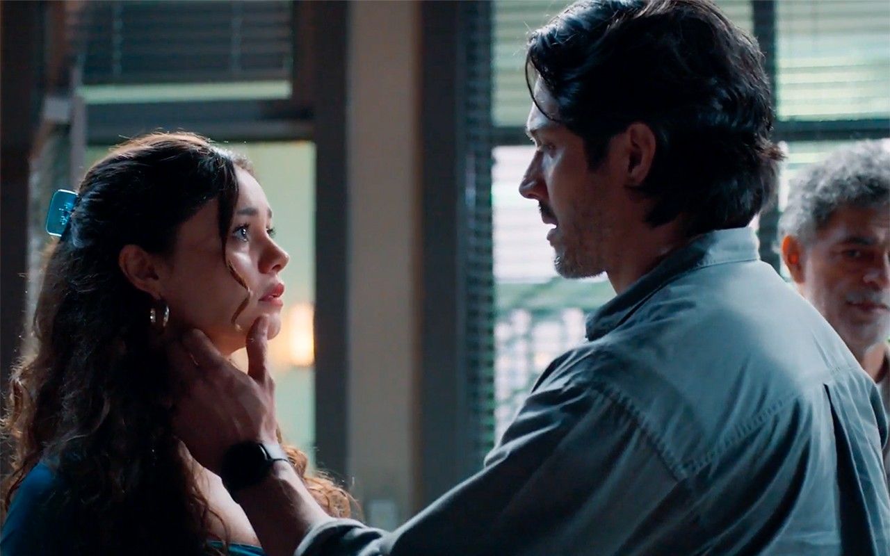 Paulinho pede perdão a Gerluce em Três Graças. Reprodução: Gshow