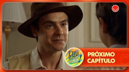 Candinho faz pacto com Samir antes de encontrá-lo no orfanato.; Reprodução: Globo