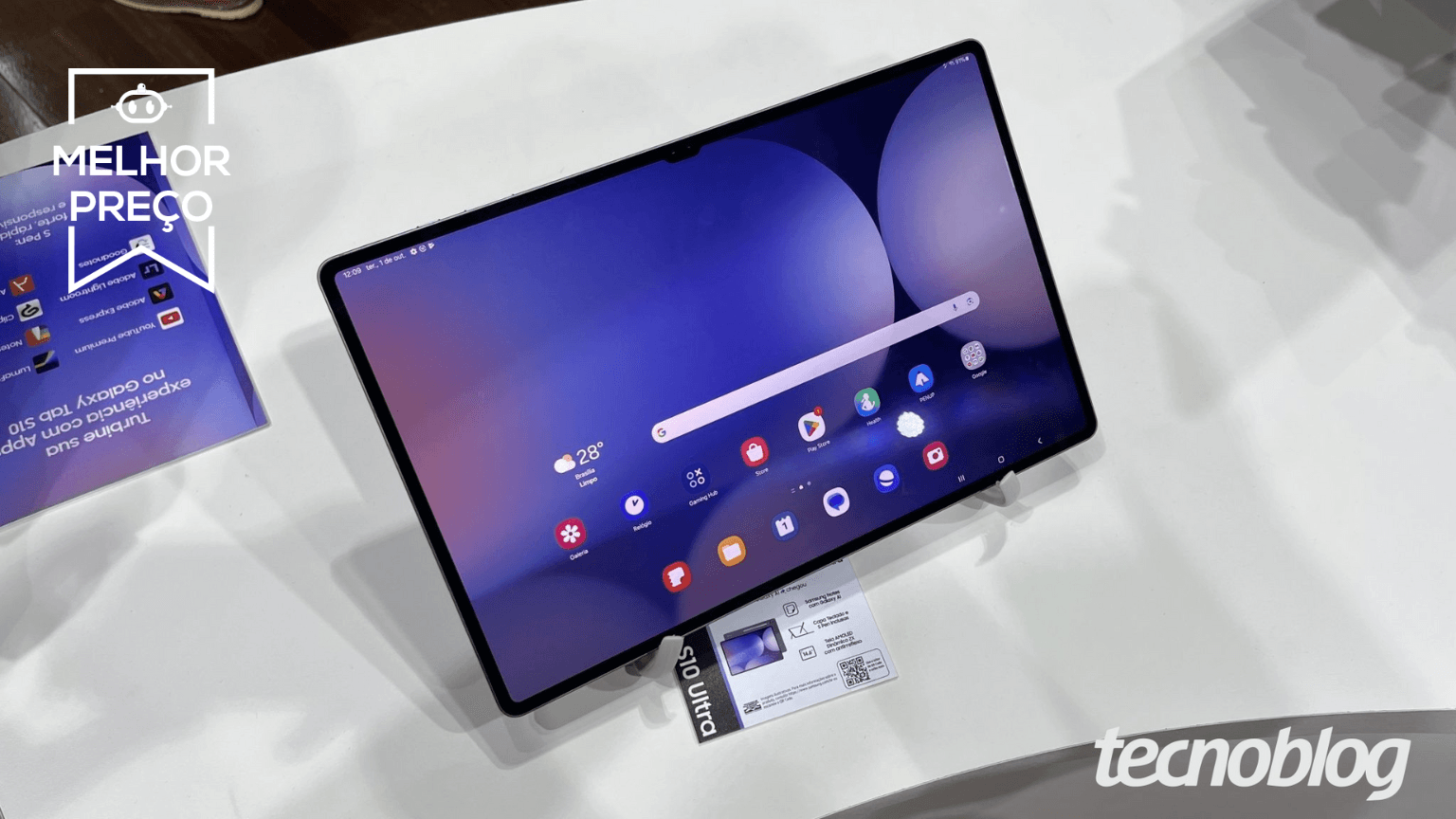 Samsung Galaxy Tab S10 Ultra com desconto de 43% à venda por R$ 6.509 na Magalu. Reprodução: Tecnoblog