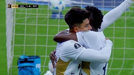 LDU elimina o Botafogo nas oitavas da Libertadores 2025. Reprodução: Globo.