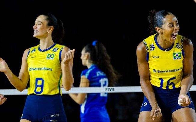 Brasil inicia o Mundial de vôlei feminino com vitória sobre a Grécia por 3 sets a 0.; Reprodução: iG
