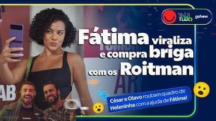 Fátima e Solange produzem conteúdo juntas em Vale Tudo, unindo rivalidade e ambição. Reprodução: Globo