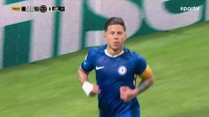 Gol de Enzo Fernández do Chelsea contra o LAFC na Copa do Mundo de Clubes. Reprodução: Globo