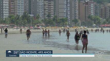 São Vicente pode se tornar a capital simbólica do Brasil no dia 22 de janeiro. Reprodução: g1