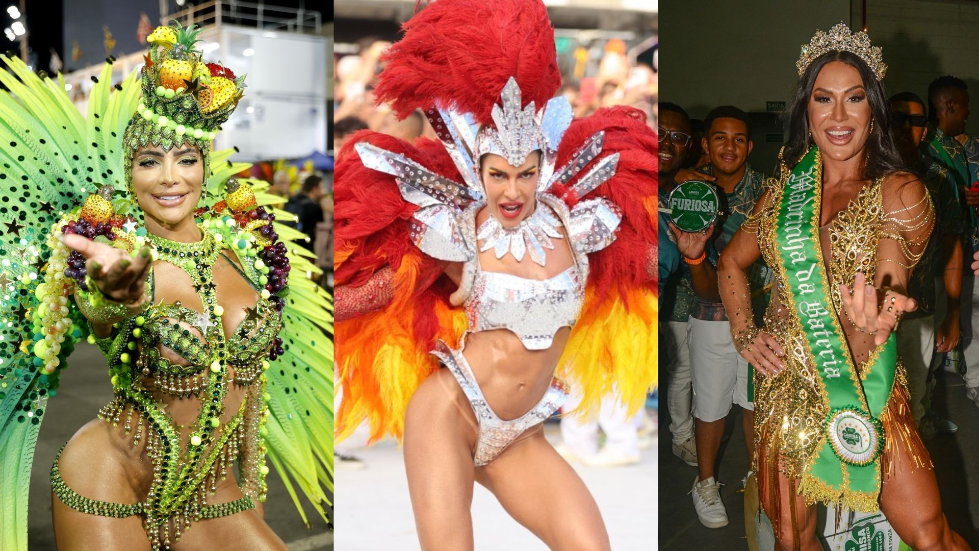 Beldades que desfilaram sem tapa-sexo no Carnaval