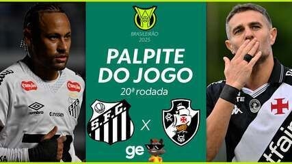 Vasco enfrenta o Santos no Morumbi, buscando se distanciar da zona de rebaixamento.; Reprodução: Globo