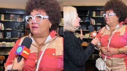 Babi Cruz se emociona ao relembrar Arlindo Cruz em evento de lançamento da biografia do cantor. Reprodução: gshow