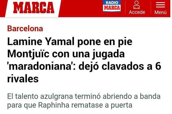 Yamal brilha em vitória do Barcelona com jogada espetacular