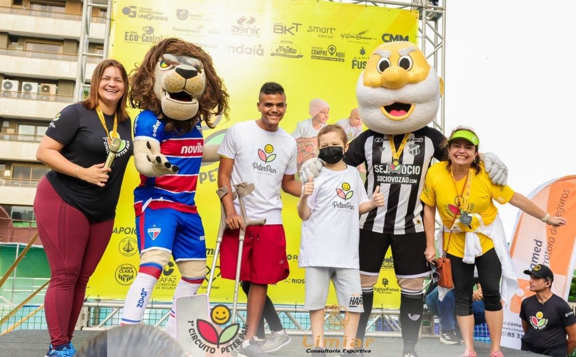 Corrida de rua em Fortaleza arrecada fundos para crianças com câncer. Reprodução: Globo