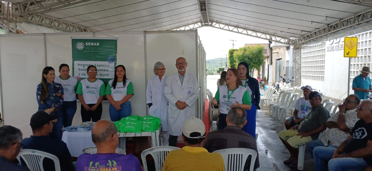Atendimentos do Programa de Saúde do Homem e Mulher Rural chegam a diversos municípios de Alagoas. Reprodução: Assessoria