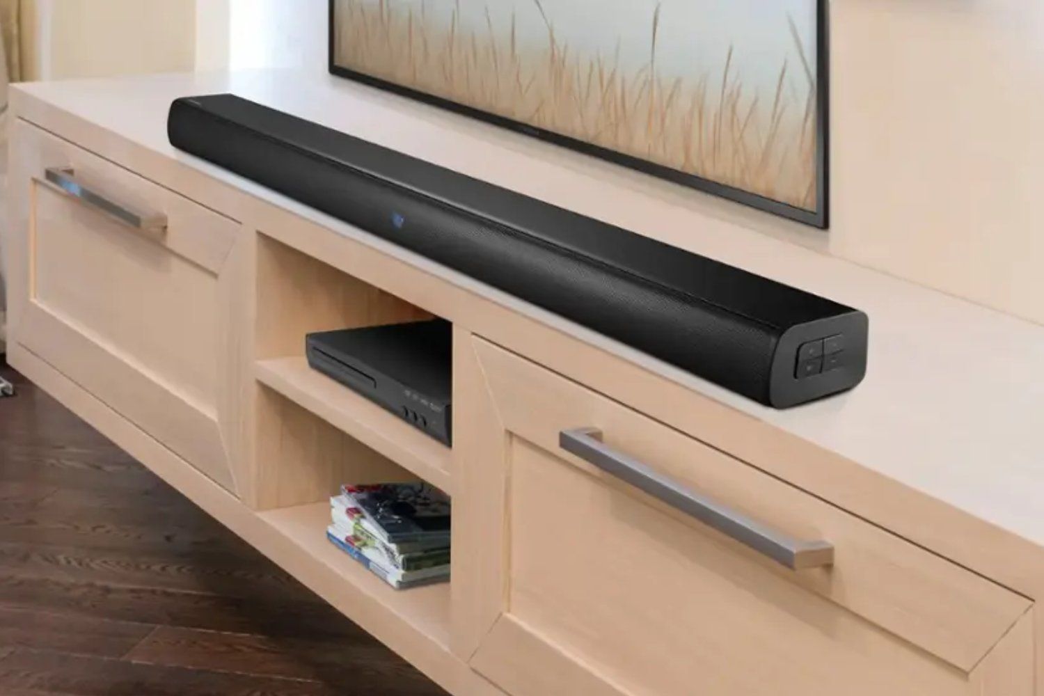 Desconto de quase 20% na soundbar Insignia, disponível na Best Buy. Reprodução: Gizmodo