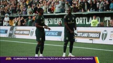 Fluminense aguarda definição entre Portland Timbers e Santiago Moreno para concretizar a contratação.; Reprodução: Globo