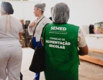 Técnicos da Semed visitam cooperativa de agricultura familiar para fiscalizar produção de merenda escolar em Maceió. Reprodução: Ascom Semed