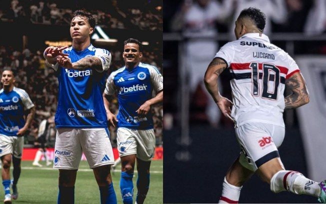 Cruzeiro e São Paulo se enfrentam pela 22ª rodada do Brasileirão. Legenda da imagem. Reprodução: iG