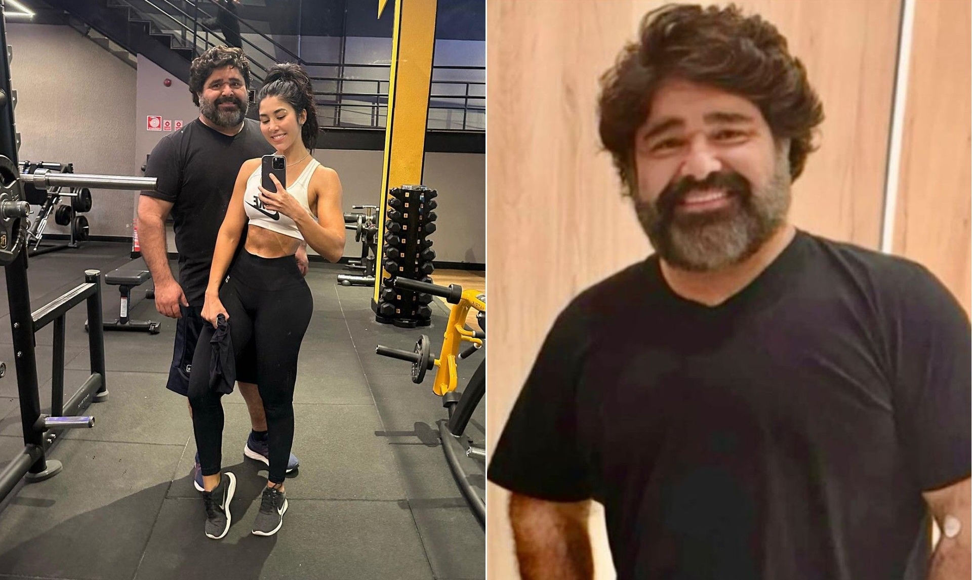 Fabiano, da dupla com César Menotti, exibe novo visual após perder 52 kg com dieta e exercícios. Legenda da imagem. Reprodução: Globo