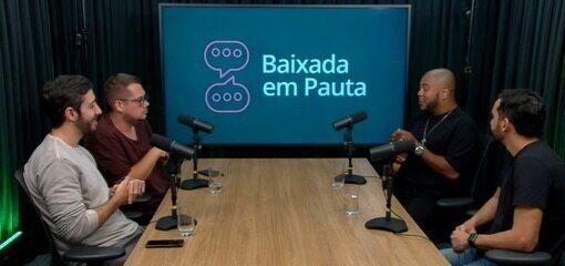 Integrantes do Trio de Ferro participam do podcast Baixada em Pauta e relembram momentos marcantes.; Reprodução: Globo