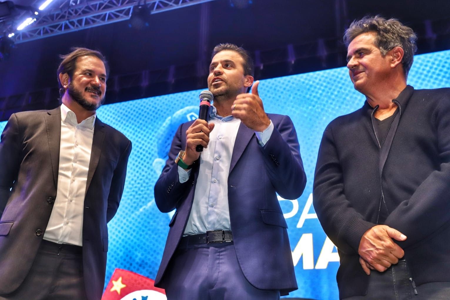 [Marçal em ato de filiação ao PSD, dizendo estar à disposição]. Reprodução: G1