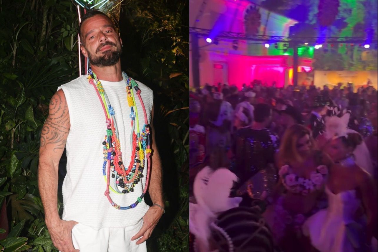 Ricky Martin curte Baile da Arara no Rio solteiro. Reprodução: Gshow