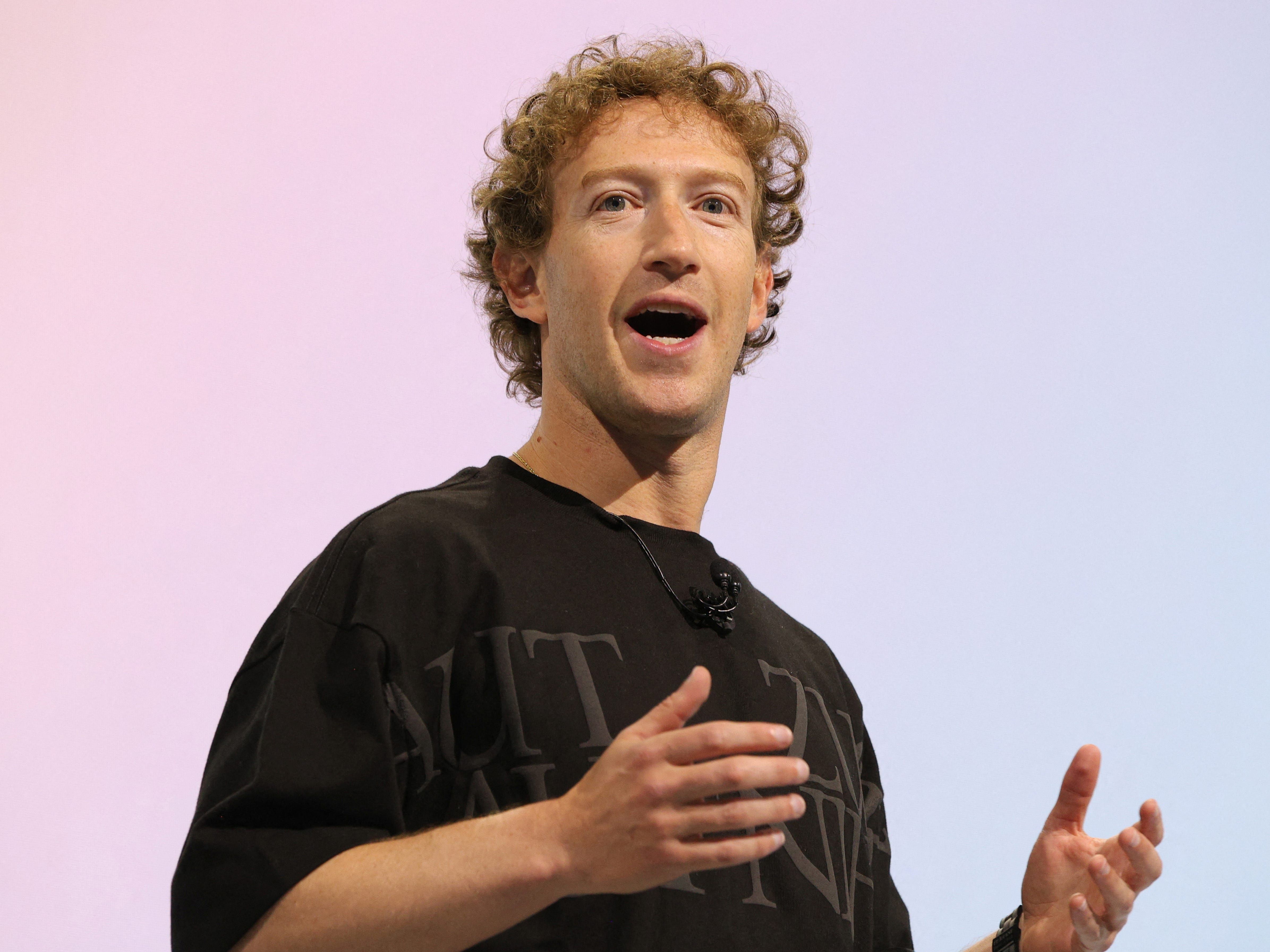 Mark Zuckerberg discute a ambição da Meta em construir superinteligência durante Stripe Sessions. Reprodução: Business Insider