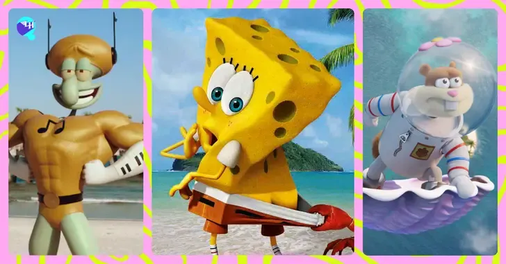 Pergunta de quiz sobre personagens de Bob Esponja com temática submarina. Reprodução: Legião dos Heróis