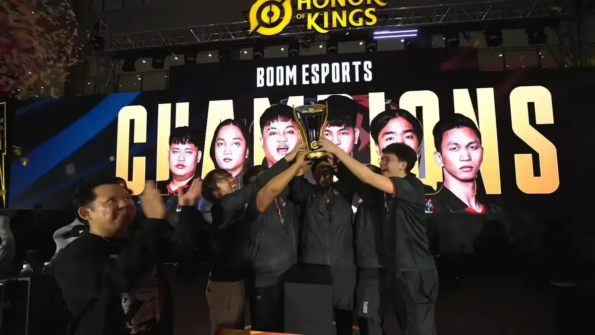 BOOM Esports celebra vitória sobre Blacklist International na final do Campeonato Kings League 2025. Reprodução: Gosu Gamers