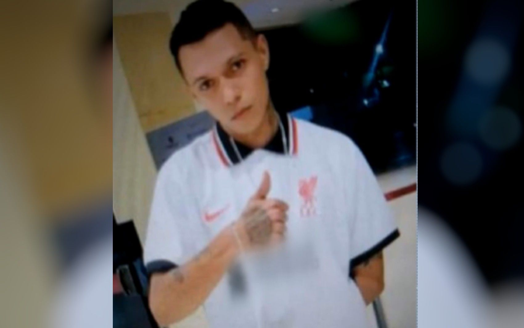 Corpo de Armando Silva encontrado enrolado em lençol no Jardim Botânico, em Goiânia. Reprodução: Globo